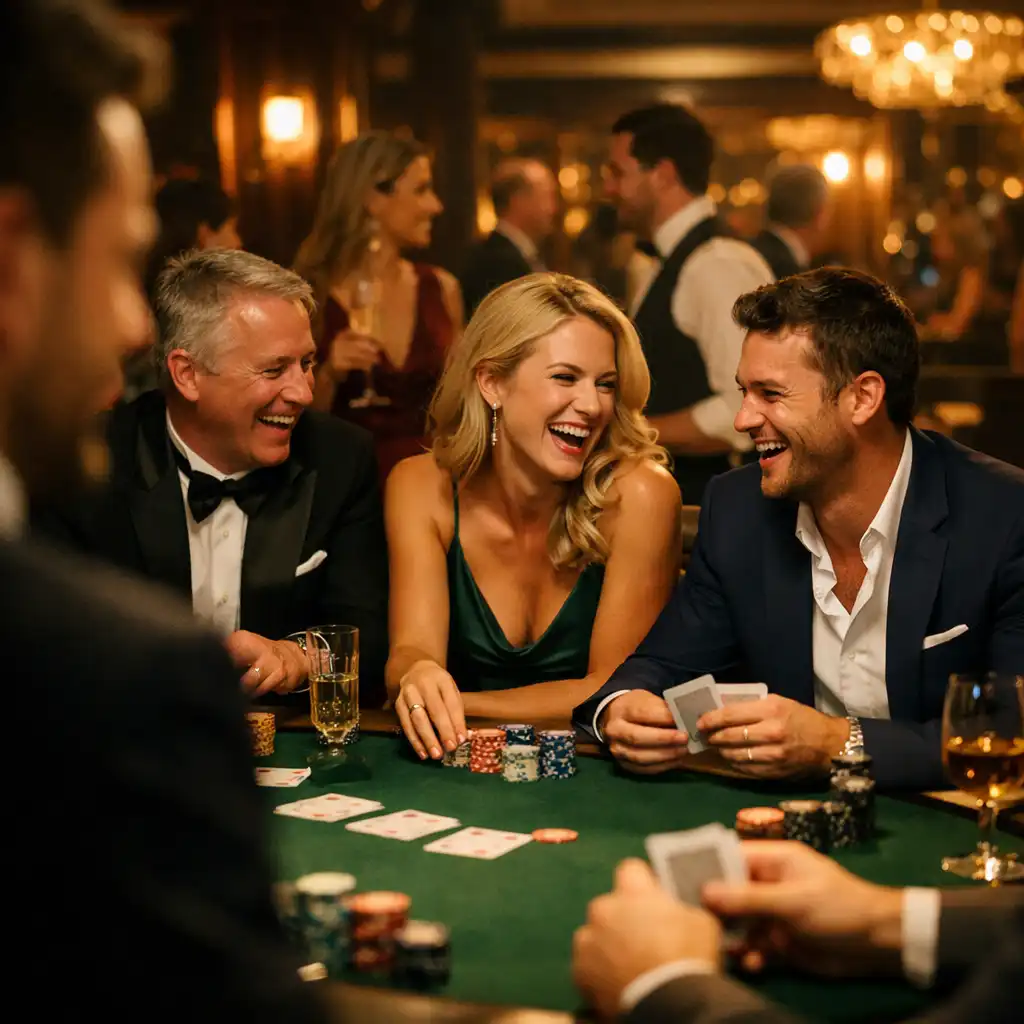 Goście podczas pokerowego eventu